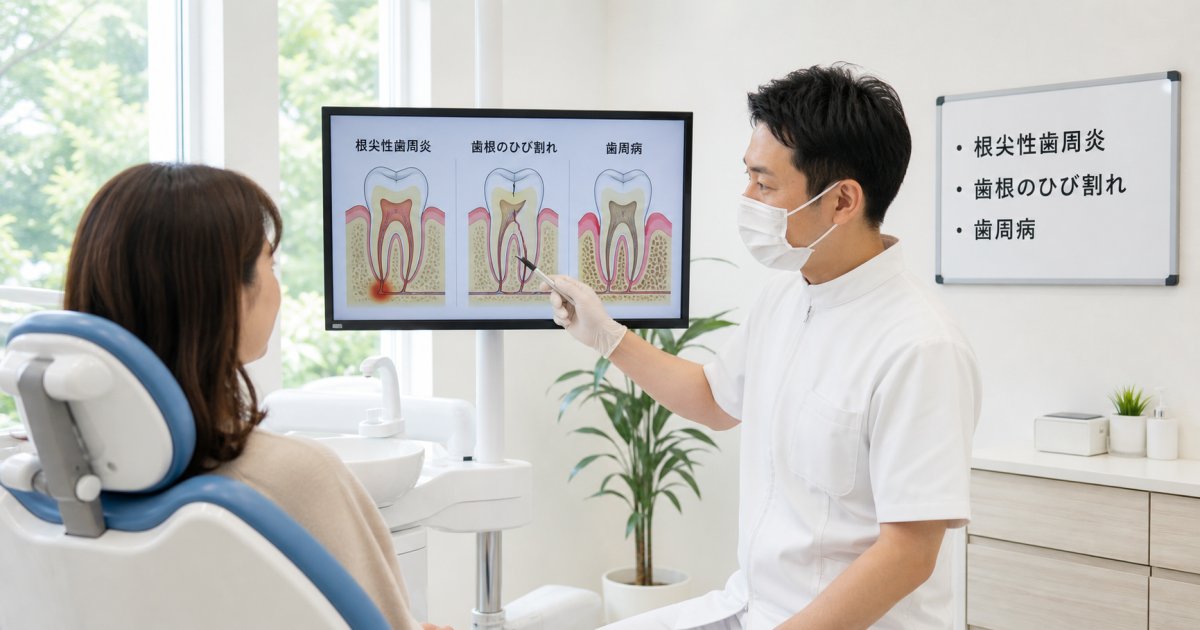 神経を取った歯が再び痛む主な原因と仕組み